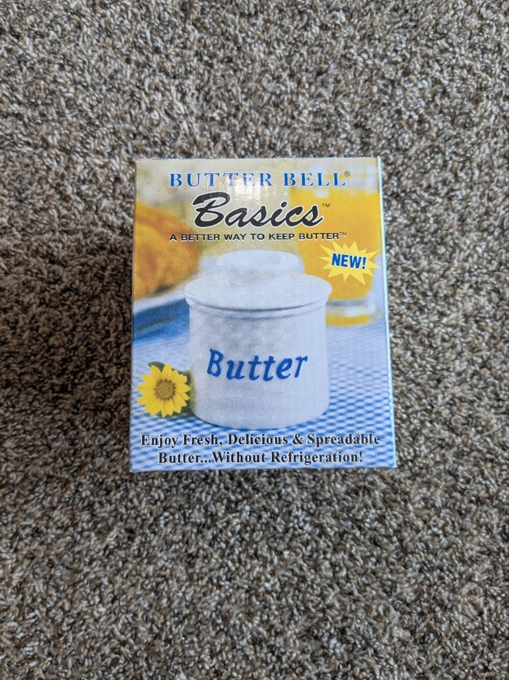 NIB Butter Bell Basics Butter Crock White